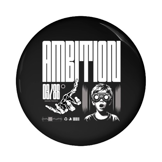 Retro Comic Youth Illustration Pin Buttons