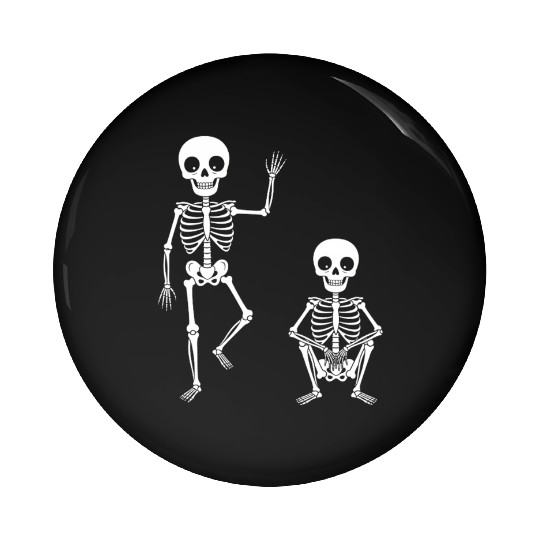 Funny Halloween Skeleton Spooky Season Cute Ghost Pin Buttons