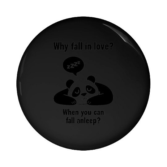 Adorable Sleepy Panda Quote Pin Buttons