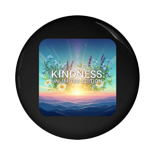 Sunrise Blooms of Kindness  Pin Buttons