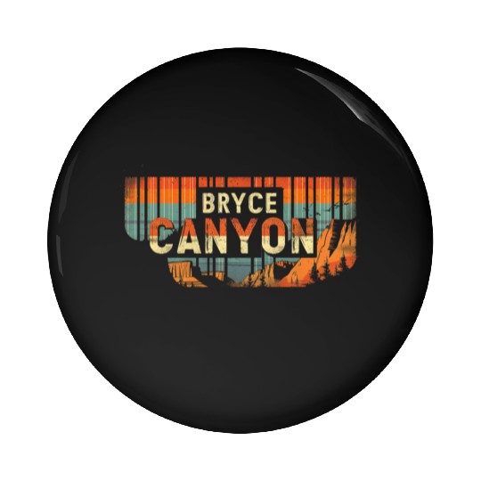 Bryce Canyon US National Park Vintage Pin Buttons