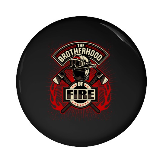 Brotherhood of Fire Firefighter Emblem Pin Buttons