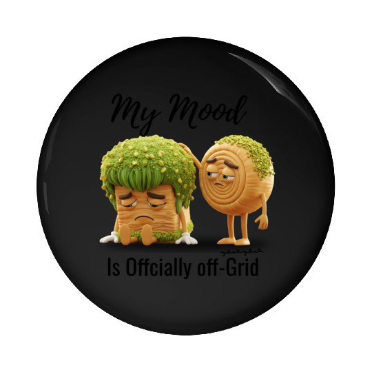 Sad Forest Creatures Cartoon Design Pin Buttons