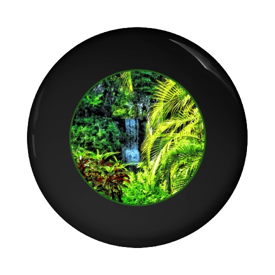 Bahamas - Tropical Waterfall Pin Buttons