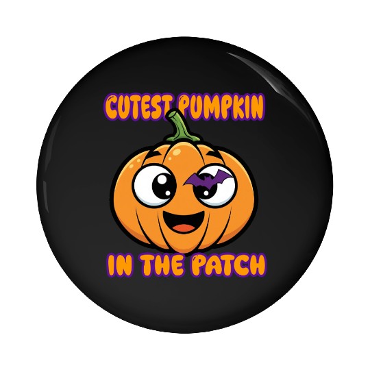 Sweet Pumpkin Pin Buttons, Spooky Season Pin Buttons