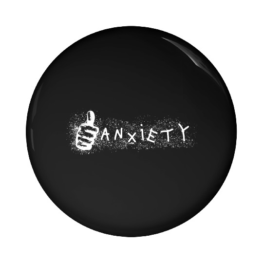 Anxiety Thumbs Up  Pin Buttons