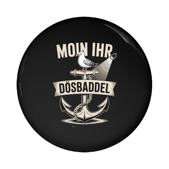 Moin Ihr Dösbaddel Seagull And Anchor Maritime Pin Buttons