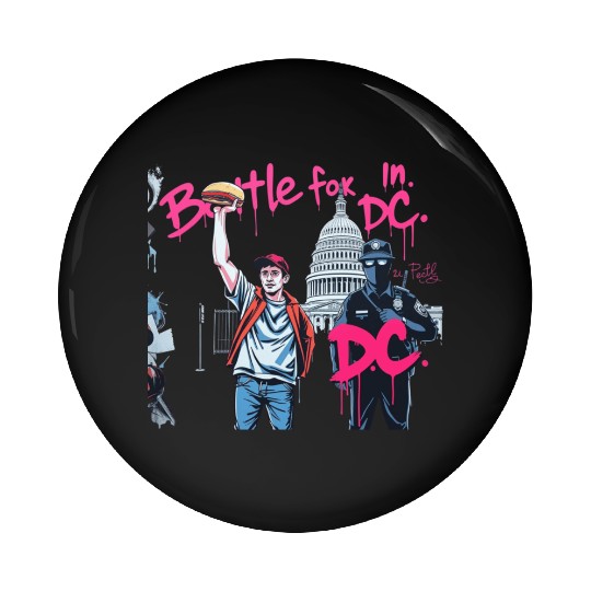 Free DC Sandwich Guy Banksy Style Street Art Pin Buttons