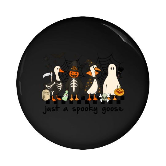 Just A Spooky Goose Halloween Costume Silly Goose Pin Buttons