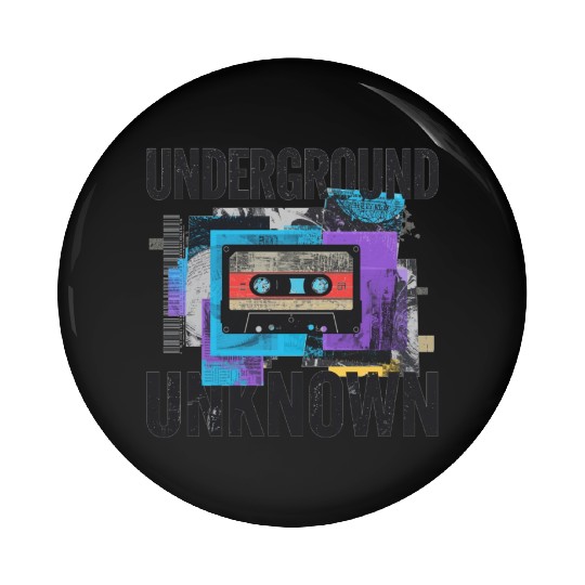 Underground Cassette Tape Urban Art Pin Buttons
