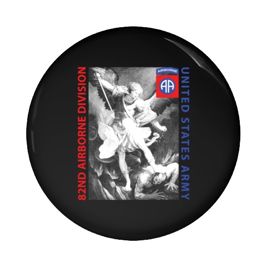 82nd Airborne - Saint Michael Pin Buttons