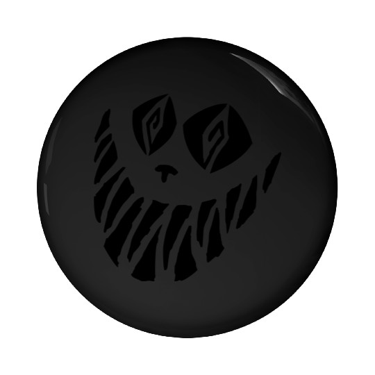 Crazy Cheshire Cat Face Pin Buttons