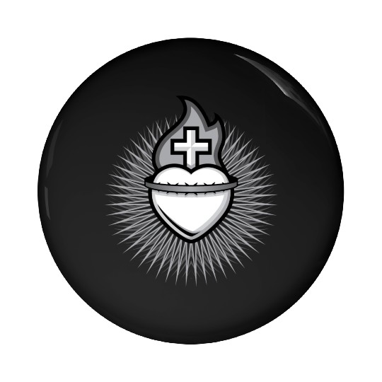 Sacred Heart Pin Buttons