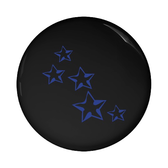 blue stars pattern Pin Buttons
