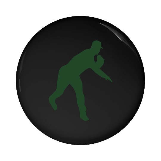 Baseball pitcher throwing a pitch Pin Buttons