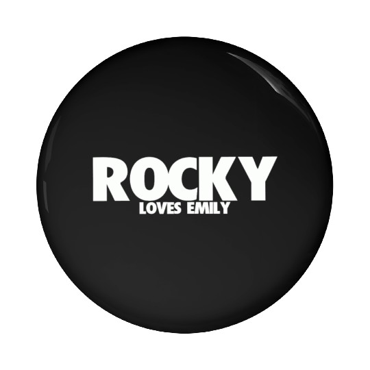 ROCKY LOVES EMILY Pin Buttons