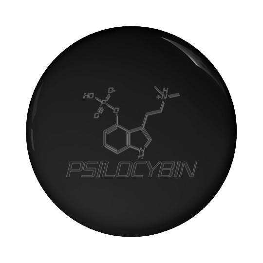 Psilocybin Grey Pin Buttons