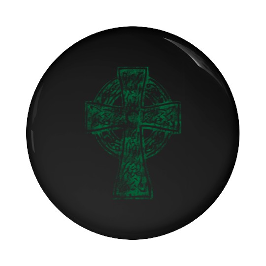 Classic Vintage Style Celtic Cross Crucifix Pin Buttons