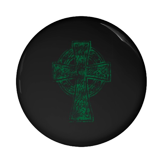Classic Vintage Style Celtic Cross Crucifix Pin Buttons
