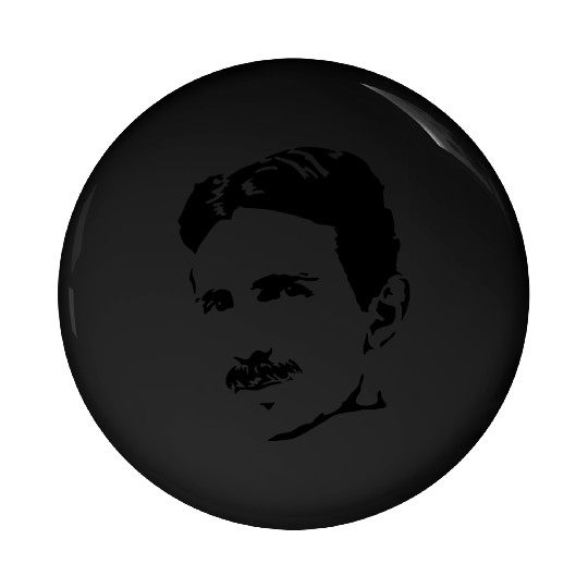 Nikola Tesla Pin Buttons