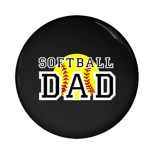 Softball Dad Pin Buttons