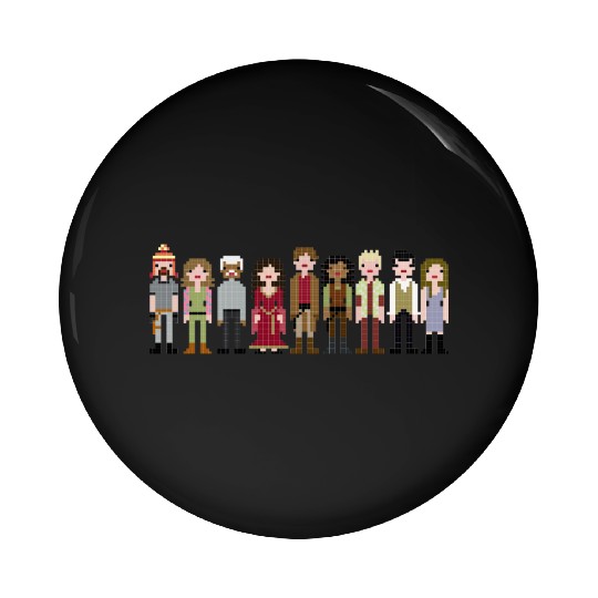 Firefly Cast Cross Stitch Pin Buttons