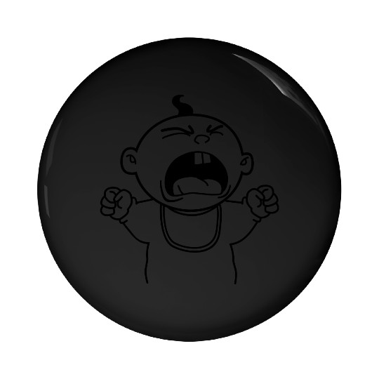 Yelling Baby Pin Buttons