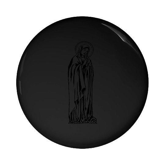 Virgin Mary Pin Buttons