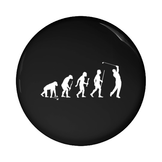 Evolution Man Golf Pin Buttons