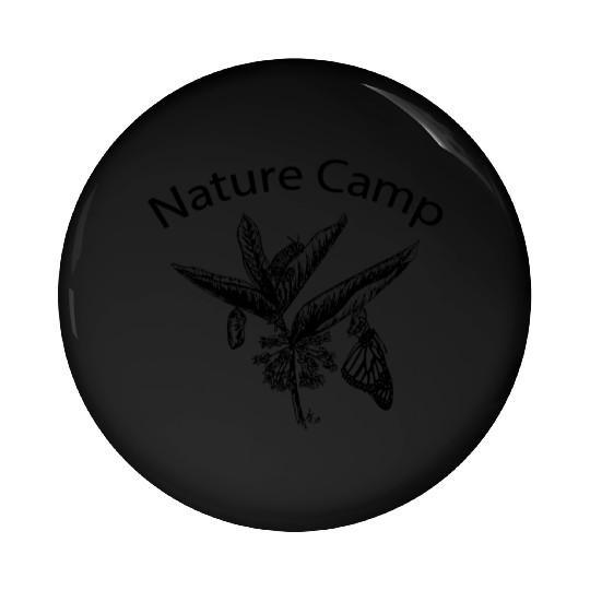 Nature Camp Monarch Pin Buttons