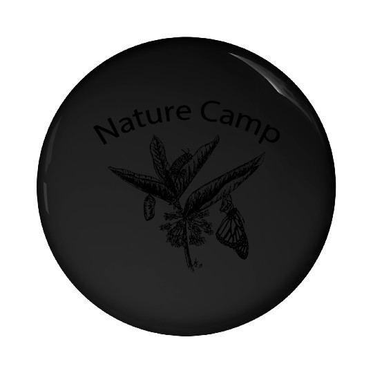 Nature Camp Monarch Pin Buttons