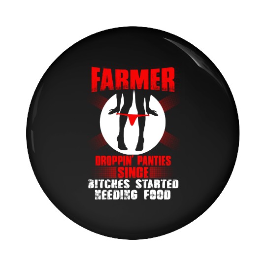 Farmer farmer's wife piglet farmer farmers farme Pin Buttons