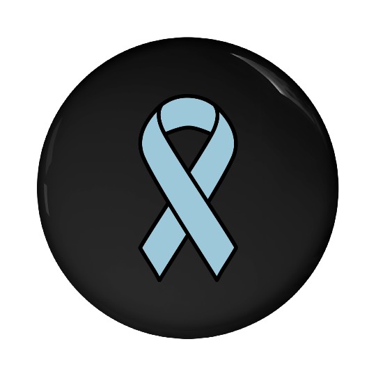 Light Blue Prostate Cancer Ribbon Pin Buttons