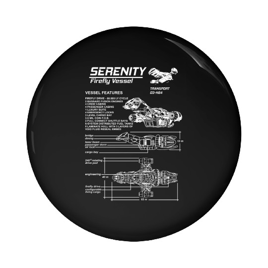 Serenity - Firefly vessel awesome Pin Buttons for fa