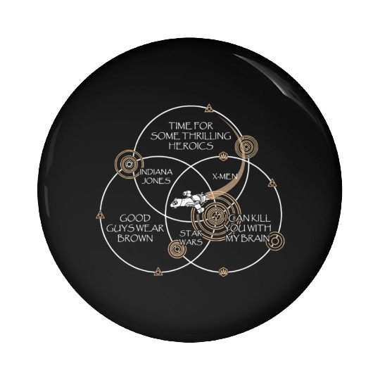 Firefly - Indiana Jones, X - men, Star wars Pin Buttons