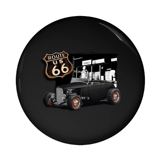 Route 66 1932 Ford Roadster Pin Buttons