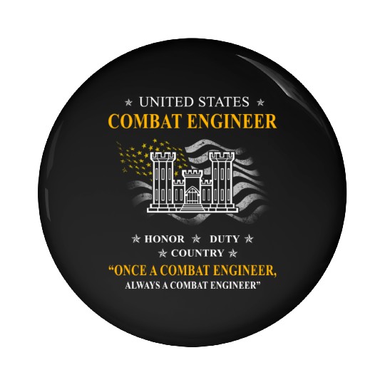 combat engineer, us army combat engineer, army com Pin Buttons