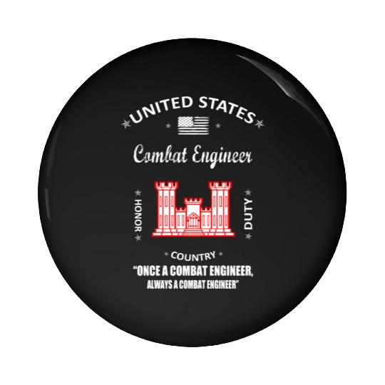 combat engineer, us army combat engineer, army com Pin Buttons