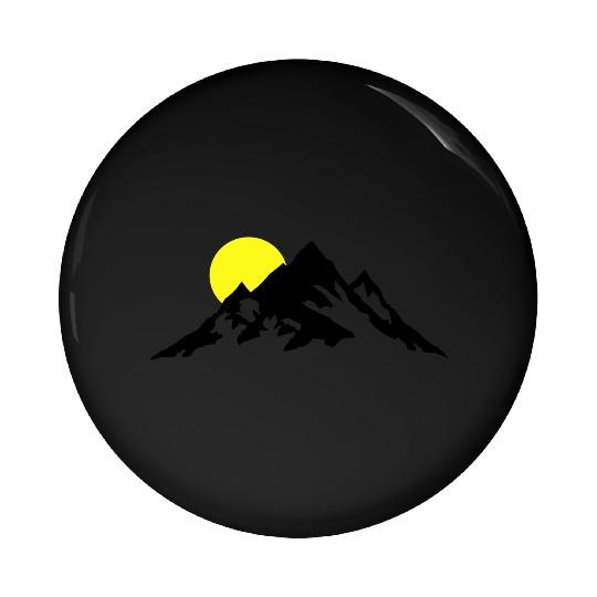Moutain and Sunrise, Mountains Pin Buttons