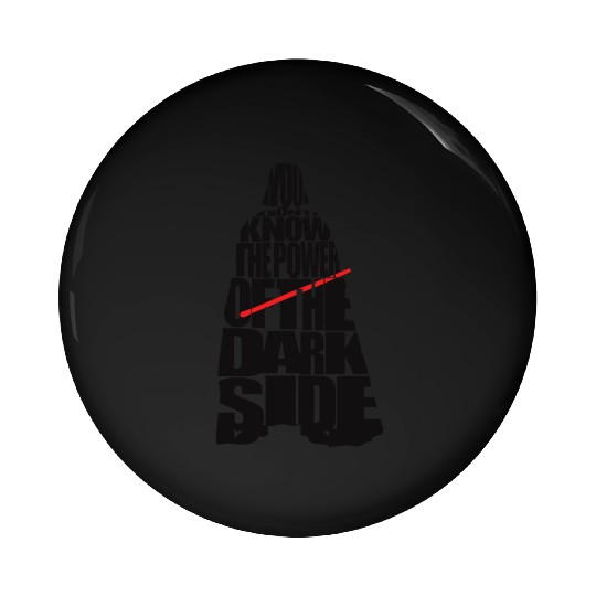 Cool Star Wars Darth Vader typography Pin Buttons