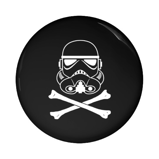 Storm Trooper Skull and Bones Pin Buttons