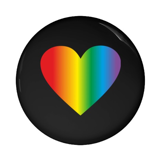 Lgbt rainbow heart, gay heart Pin Buttons
