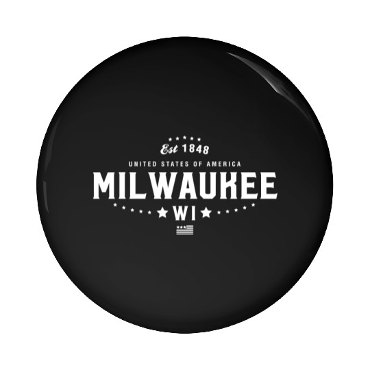 Milwaukee WI Wisconsin Pin Buttons