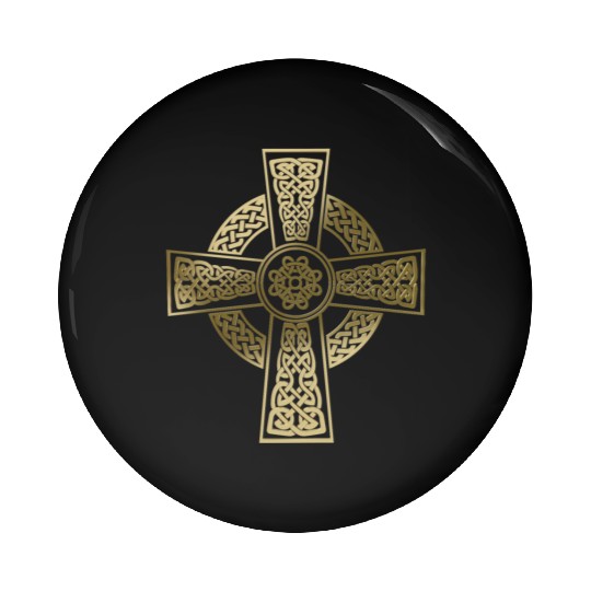 Celtic cross Pin Buttons
