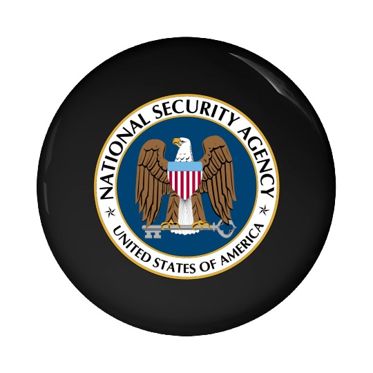 National Security Agency Logo Pin Buttons