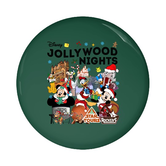 Discover Disney Christmas Hollywood Studios Jollywood Nights Pin Buttons