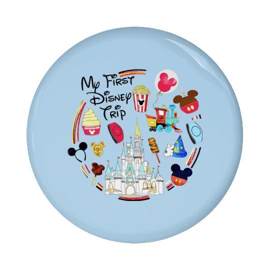 My First Disney Trip Pin Buttons, Disney Pin Buttons, Disney Trip Pin Buttons, Disney Vacation, Family Disney Pin Buttons, Disney World Pin Buttons