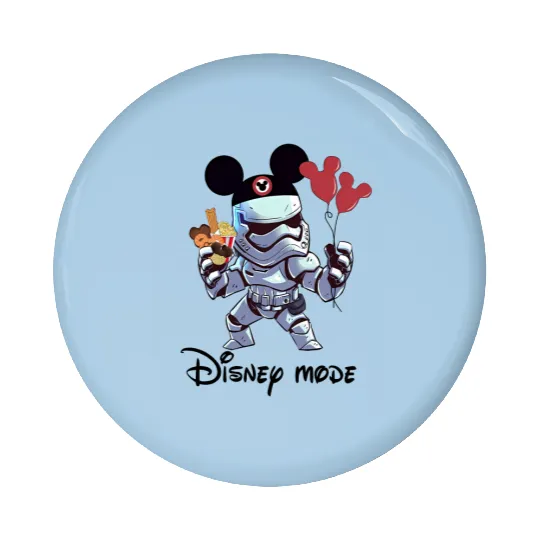 Stormtrooper Mickey Balloon Pin Buttons, Disney Star Wars Ice Cream Pin Buttons