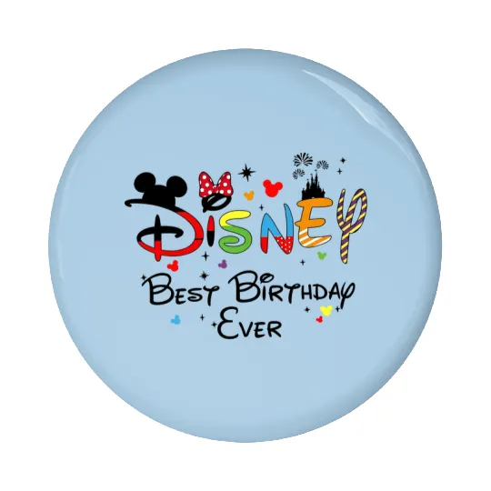 Disney Birthday Pin Buttons, Disney Family Matching Pin Buttons