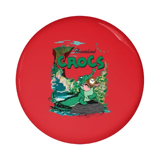 Disney Peter Pan Tick-Tock the Crocodile Neverland Pin Buttons